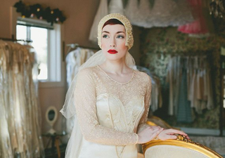 Illustration for article titled bridal hats/headgear?